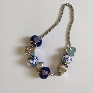 Blue Charm Bracelet